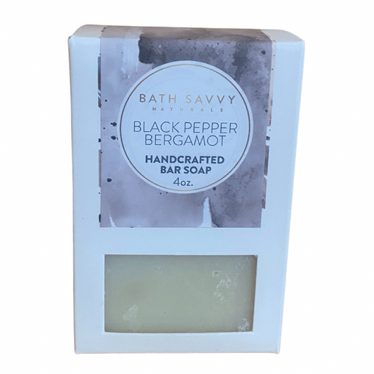 Black Pepper Bergamot Soap - Bath Savvy