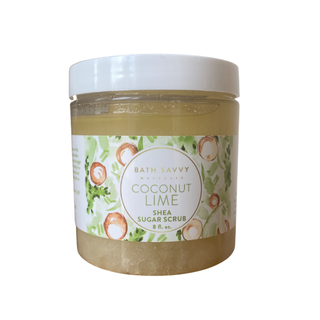 Coconut Lime Sugar Scrub - Bath Savvy