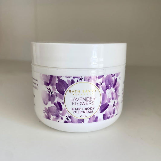 Lavender Body Oil Cream - Bath Savvy