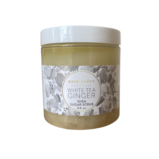 White Tea Ginger  Sugar Scrub - Bath Savvy