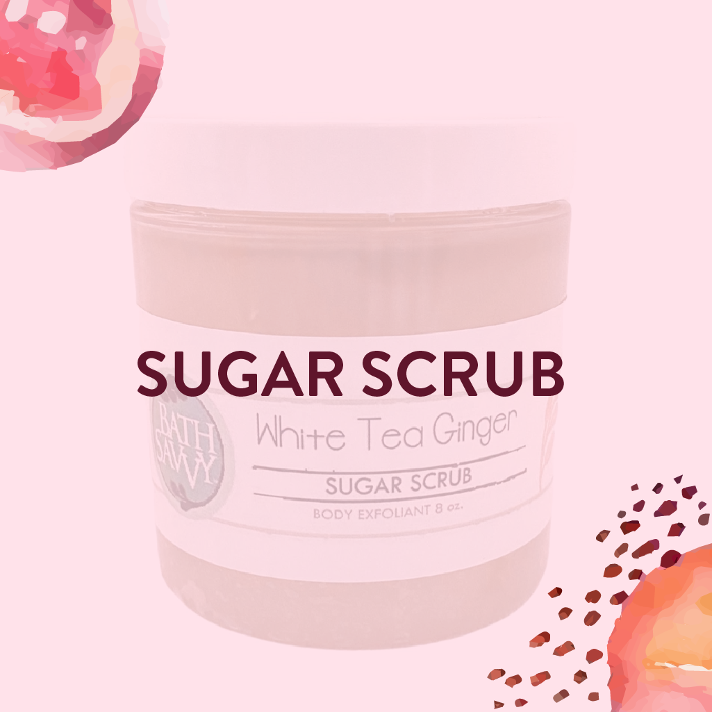 White Tea Ginger  Sugar Scrub - Bath Savvy