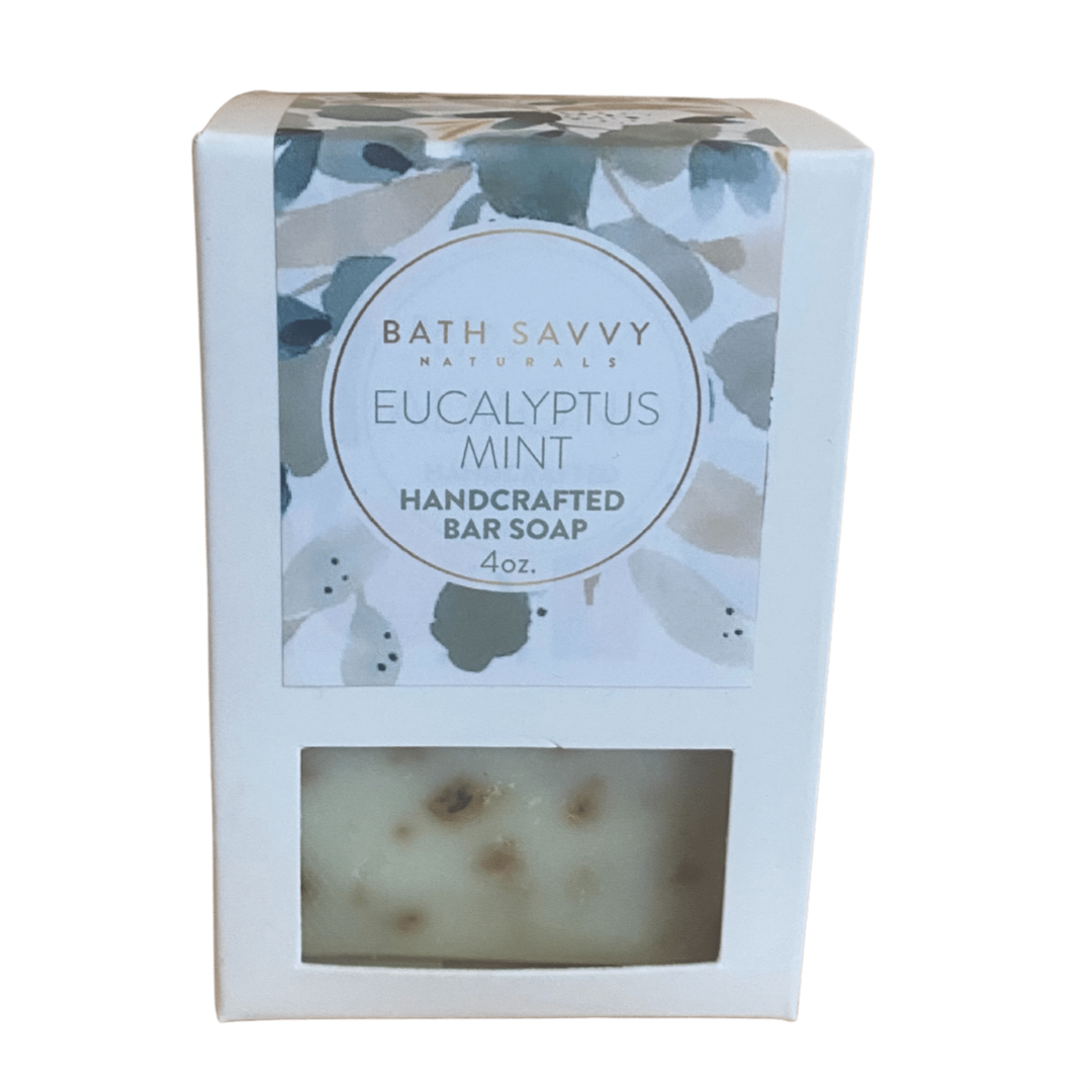 Traverse Bay Bath and Body- All natural handmade cold process bar soap,  Eucalyptus and Peppermint, made